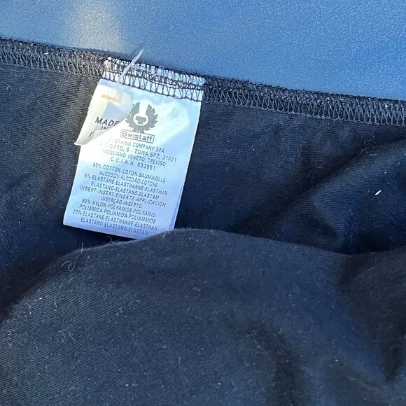 Belstaff Cotton Reflective Hem Back Logo Zip Sweater, Black, Size XL - Picture 5 of 5